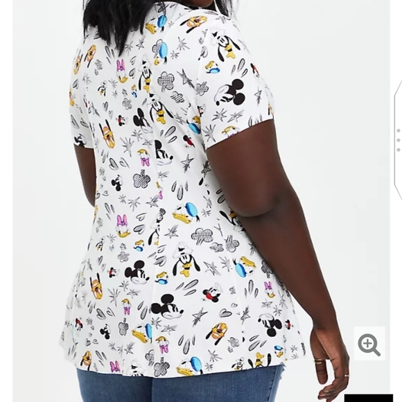🆕 DISNEY MICKEY & FRIENDS FIT & FLARE TOP - Picture 3 of 5